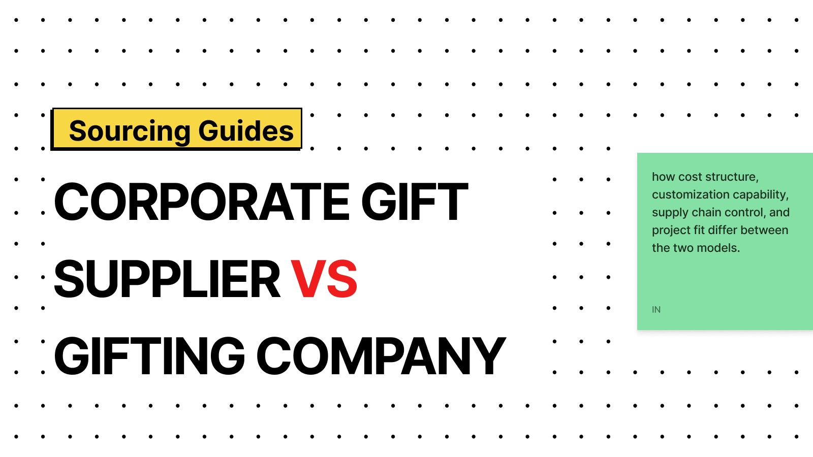 Corporate Gift Supplier vs Gifting Company: Which One Fits Your Project