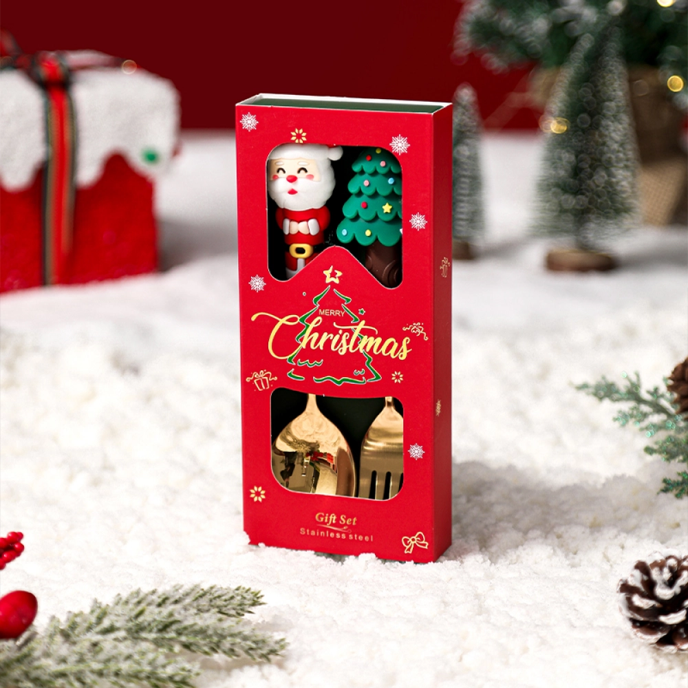 Elegant Happy Holidays Present Box with Best Wishes for Christmas thumbnail 4