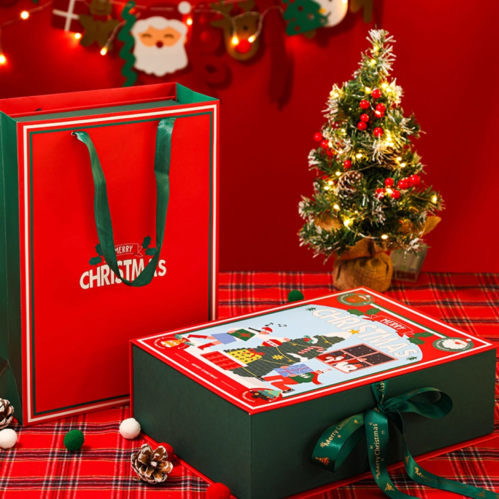 Charming Holiday Spirit Gift Container for Christmas Party Souvenirs