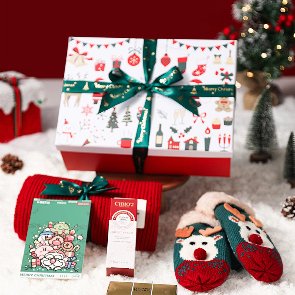 Premium Quality Merry Christmas Gift Box for Holiday Season Celebration