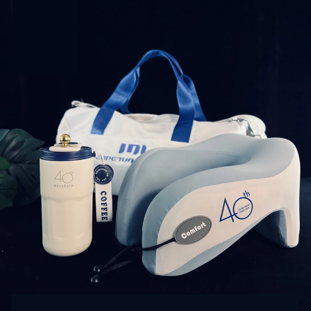 Executive Commuter Gift Bundle: Luxury Memory Headrest Presentation Set