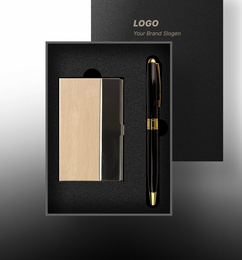 Premium Leather Business Card Holder Gift Box for Corporate Executives thumbnail 6