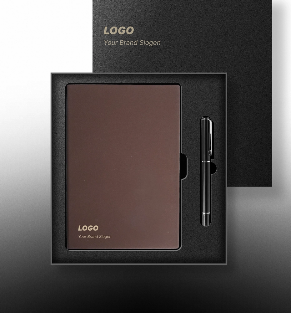 Classic Leather Bound Notebook Gift Set for Office Executives thumbnail 3