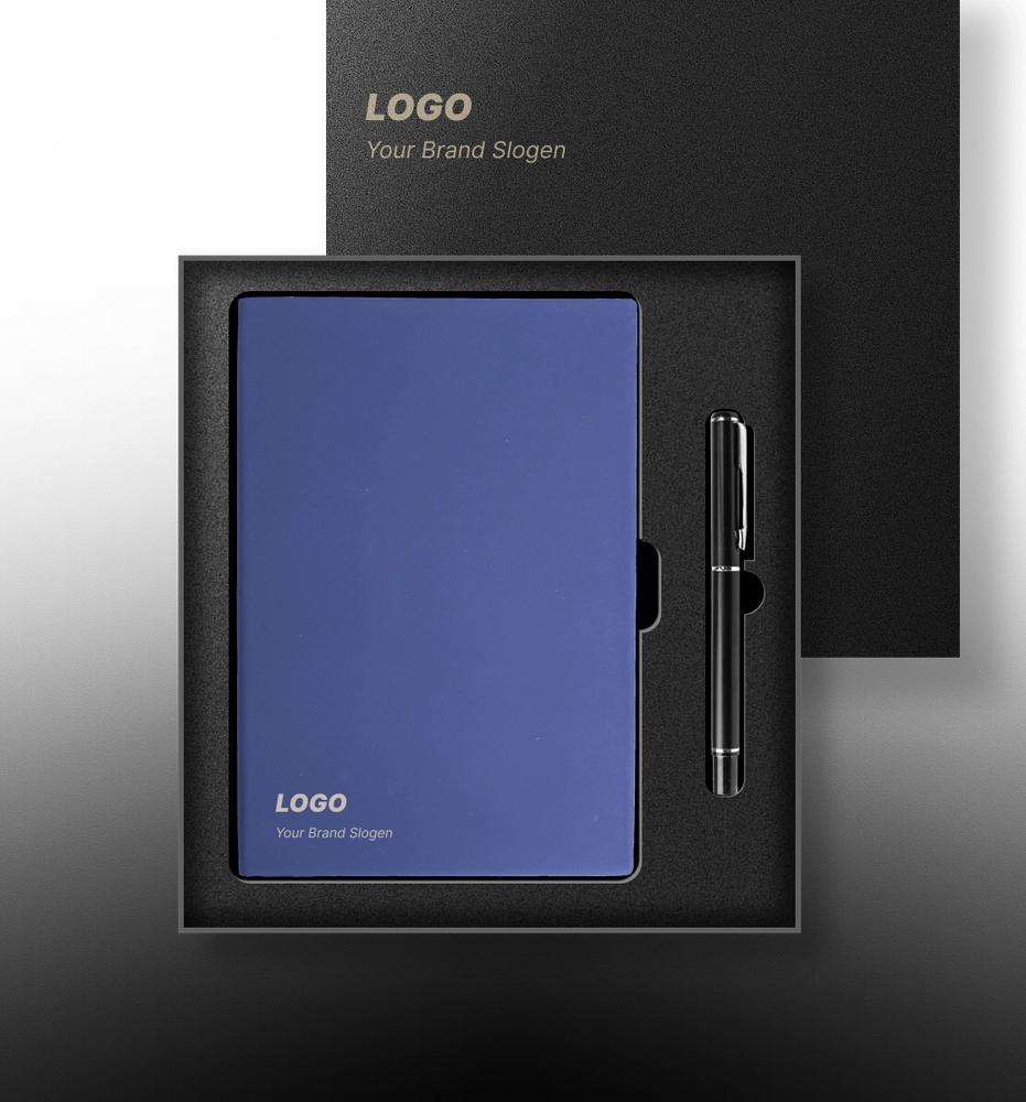 Classic Leather Bound Notebook Gift Set for Office Executives thumbnail 4