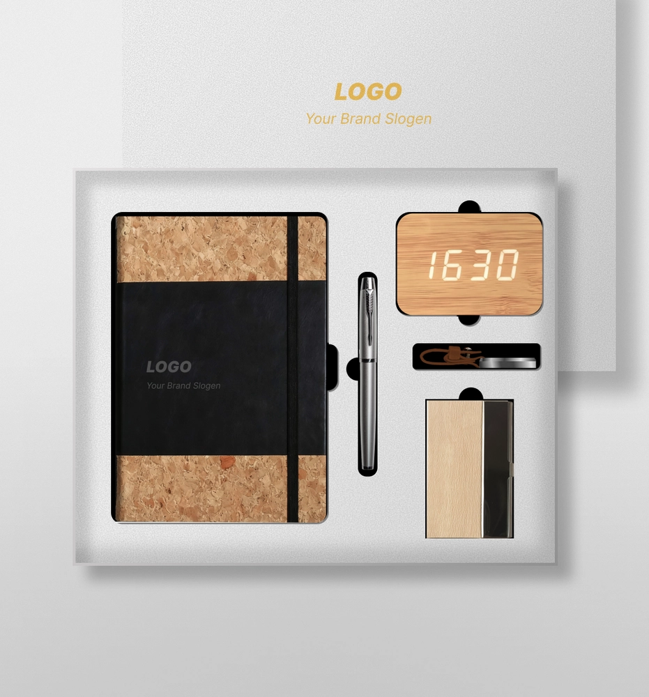 Commemorative Business Anniversary Gift Set with Custom Notebook