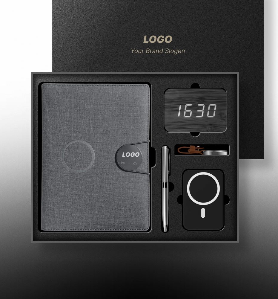 Modern Professional Stationery Set with Built-in Power Bank