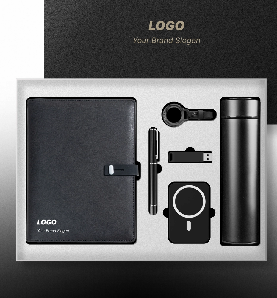 Elegant Tech Stationery Set with Built in Power Bank and Gift Box