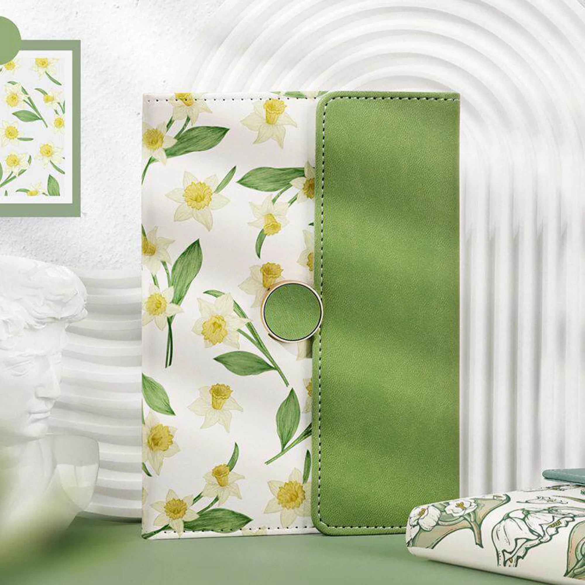 PU Leather Tri-Fold Notebook, B6, 128 Sheets thumbnail 5