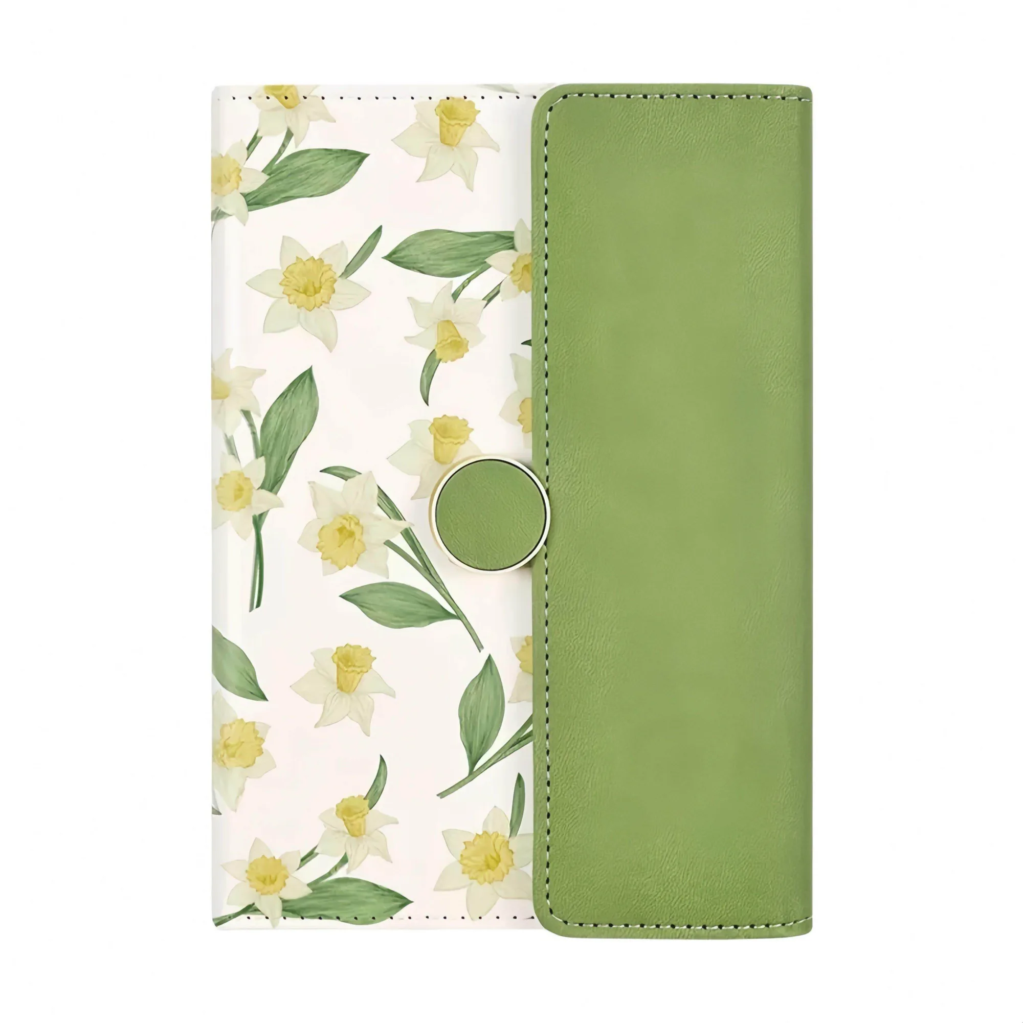 PU Leather Tri-Fold Notebook, B6, 128 Sheets — View 1