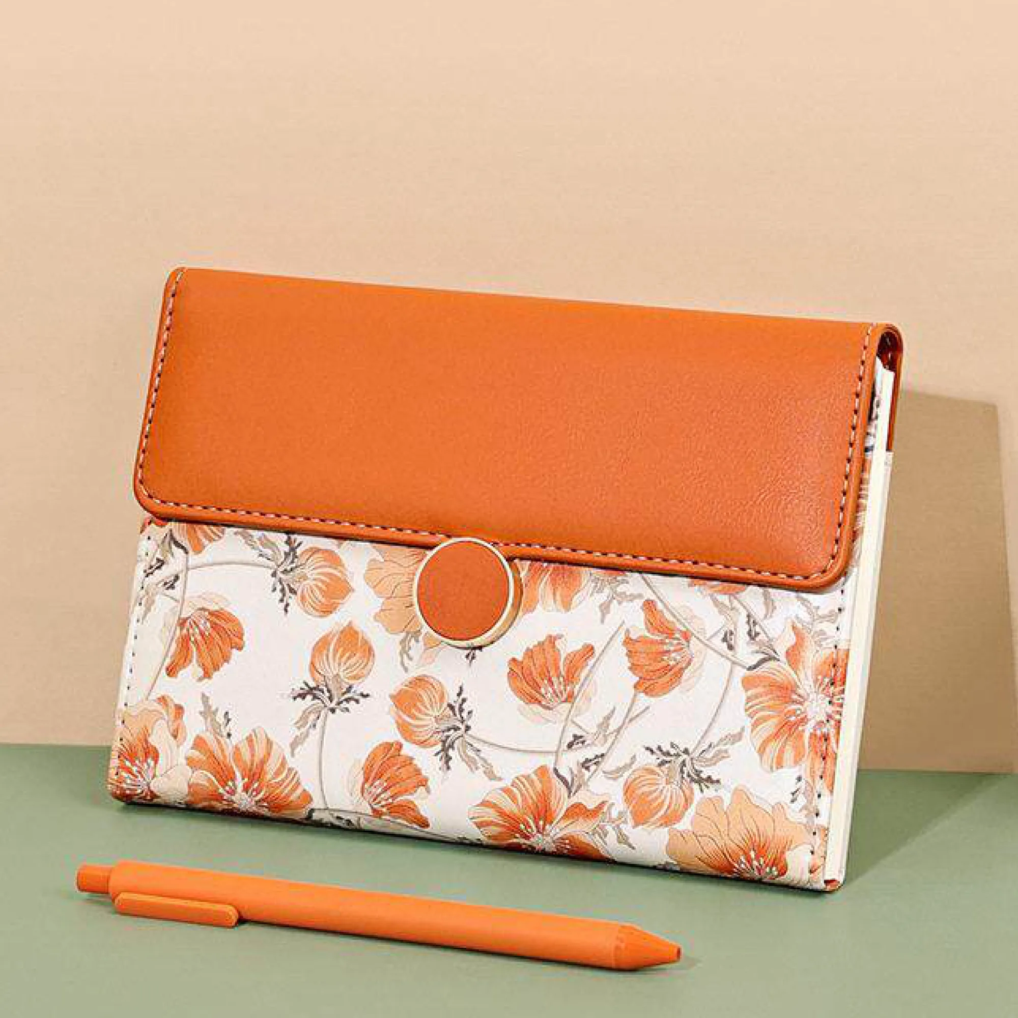 PU Leather Tri-Fold Notebook, B6, 128 Sheets thumbnail 8