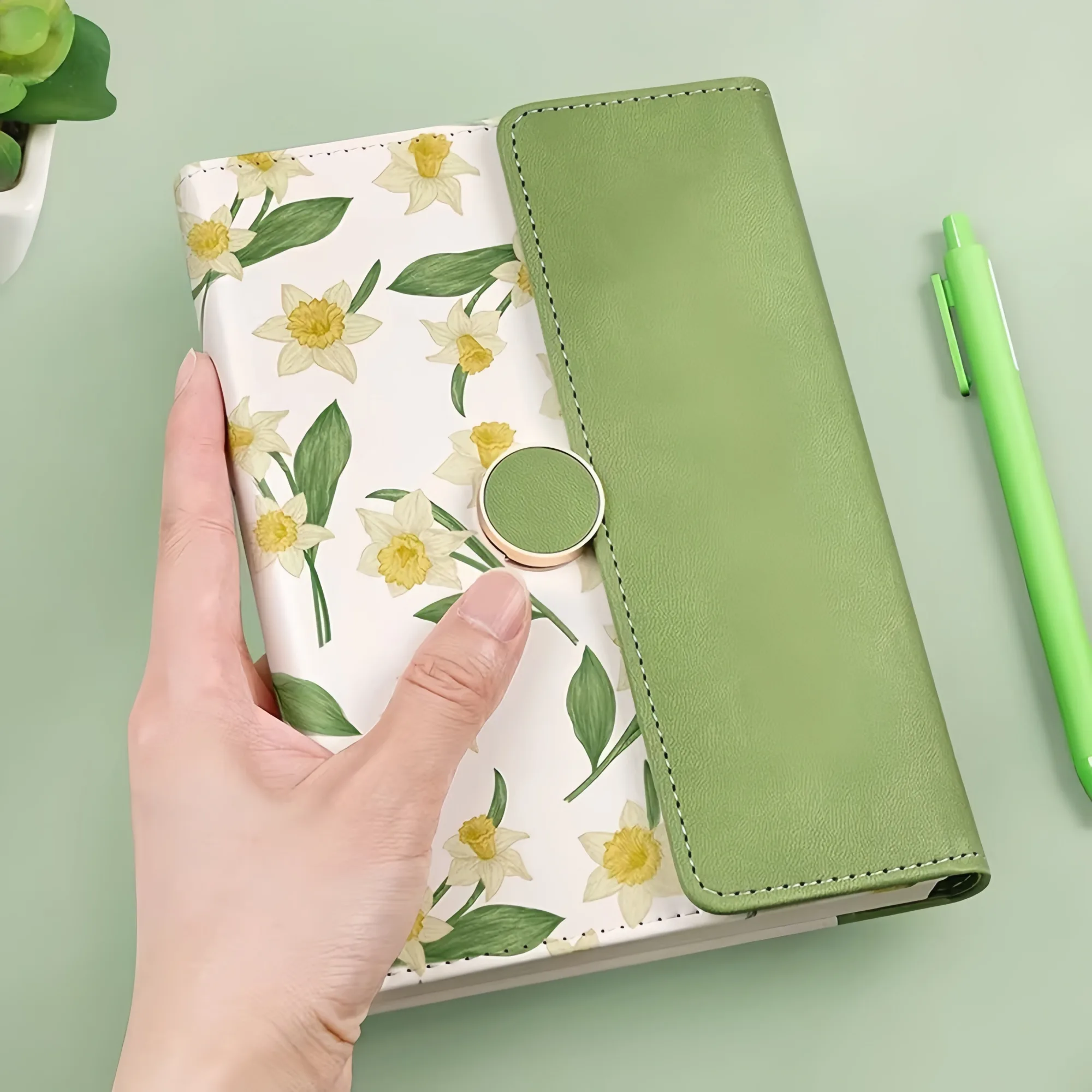 PU Leather Tri-Fold Notebook, B6, 128 Sheets thumbnail 6