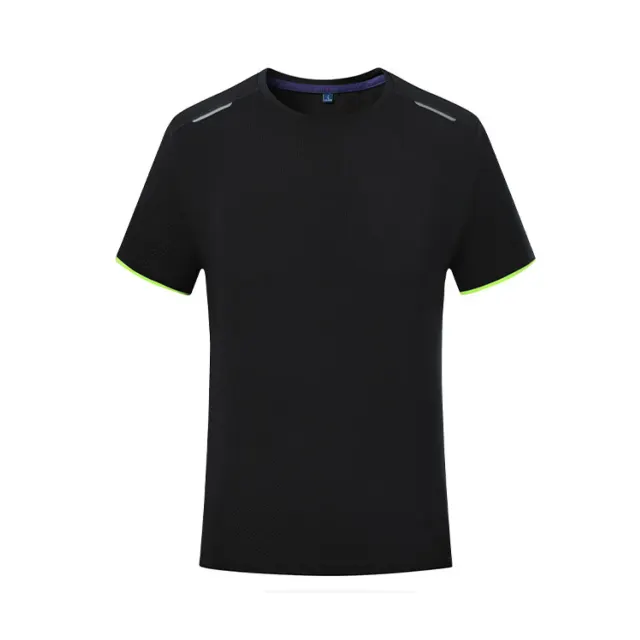 Ice Silk Quick-Dry Crew Neck Short Sleeve T-Shirt