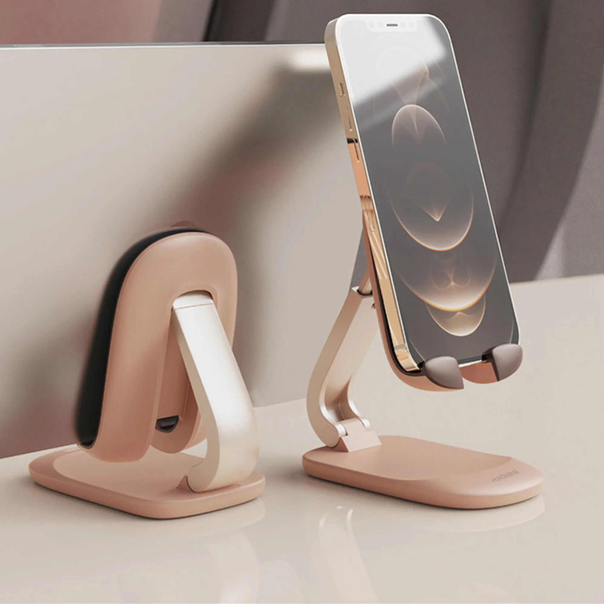 Foldable Desktop Phone Stand with Adjustable Height and Angle thumbnail 7