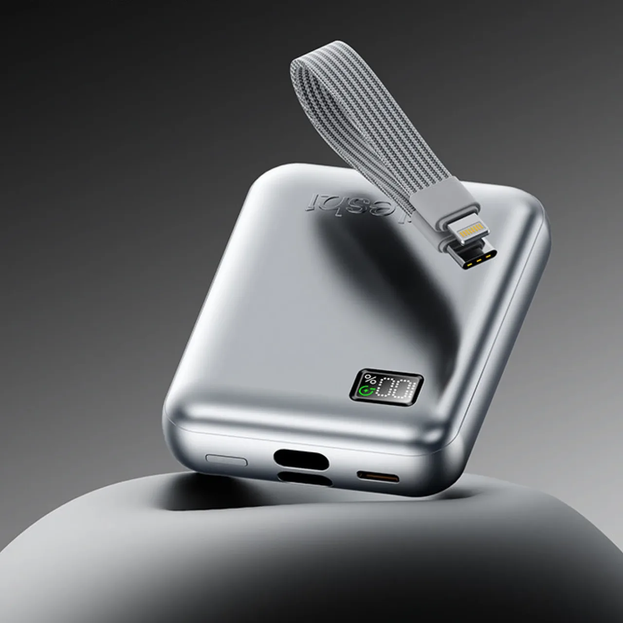 Power Bank with Built-in Fast Charging Cable