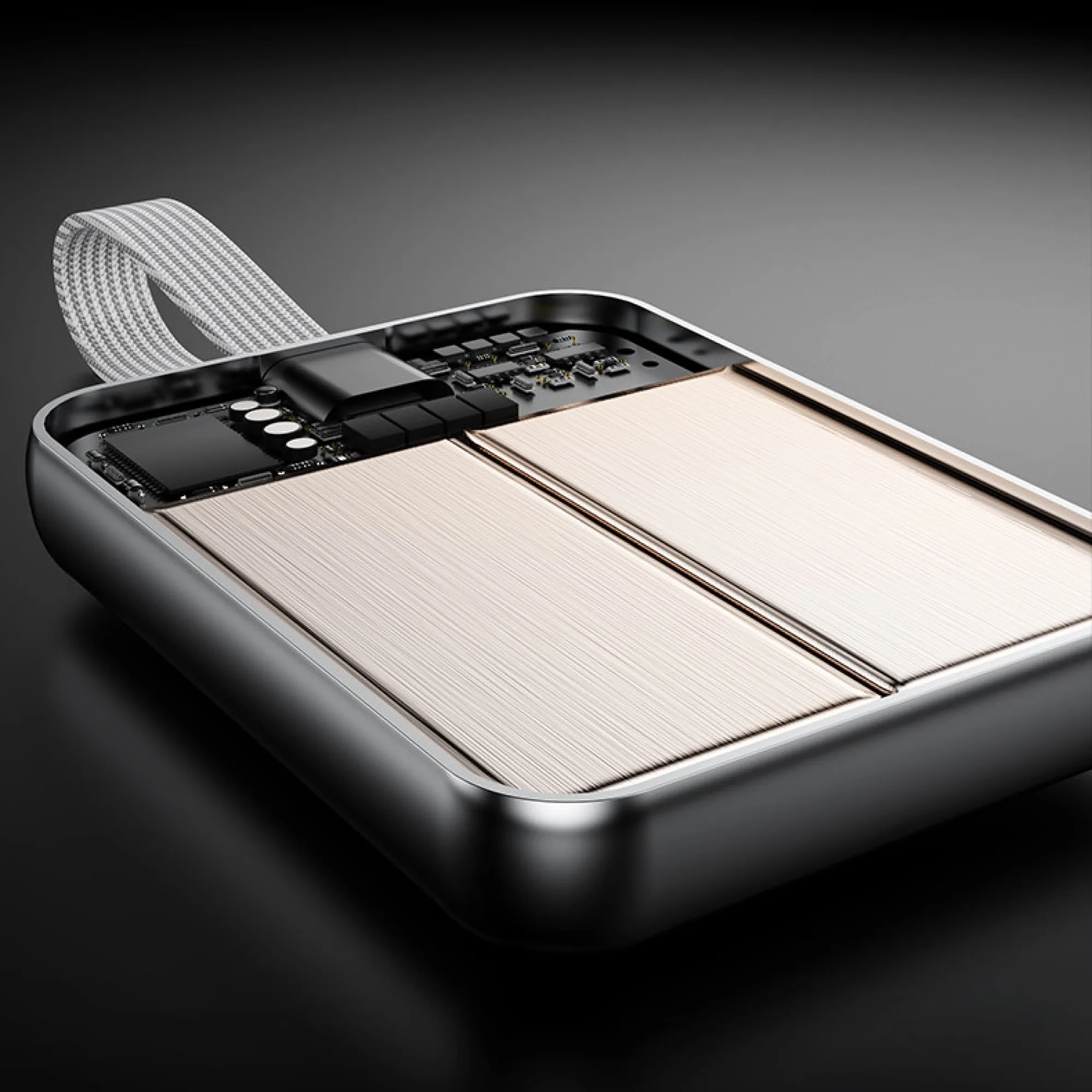 Power Bank with Built-in Fast Charging Cable thumbnail 3