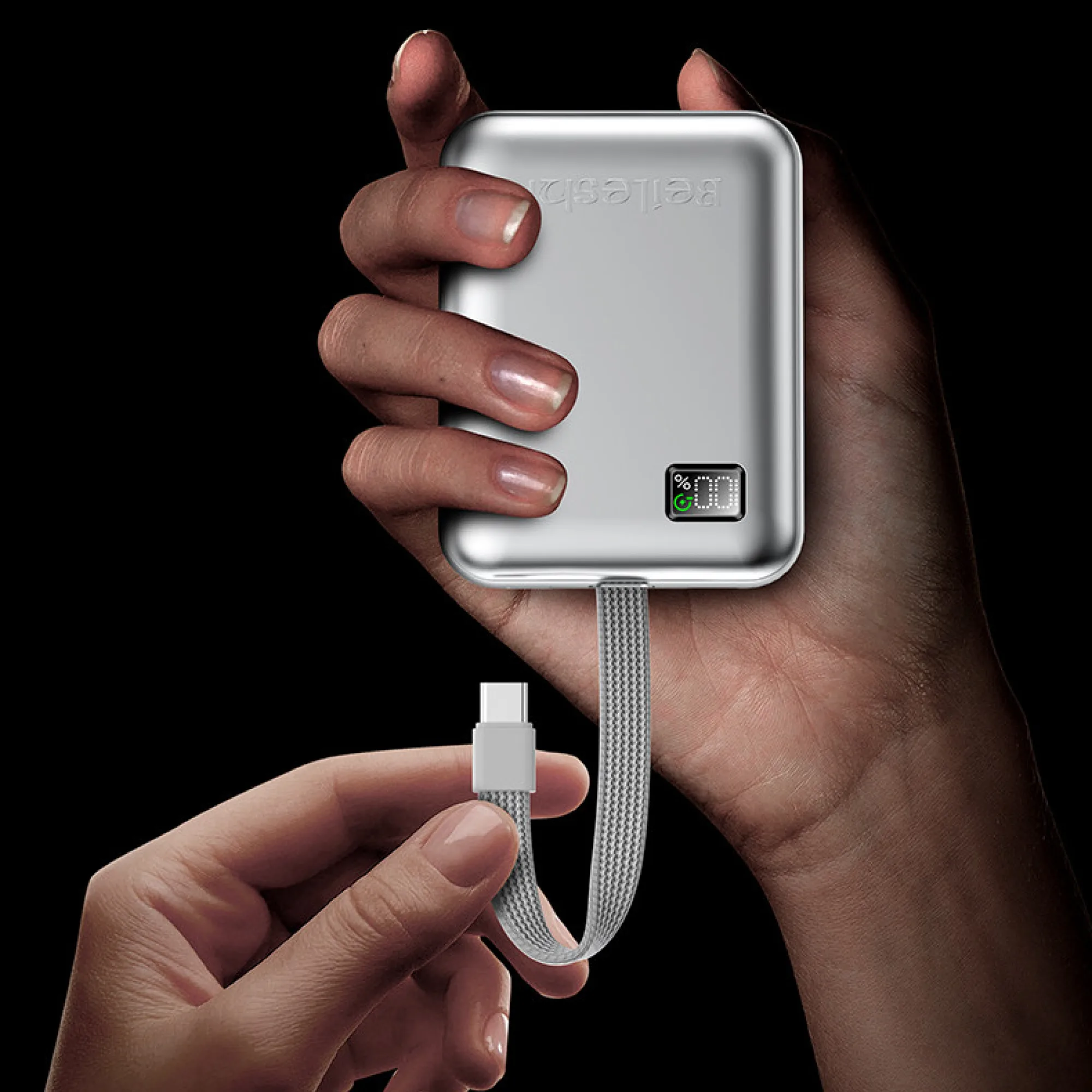 Power Bank with Built-in Fast Charging Cable thumbnail 7