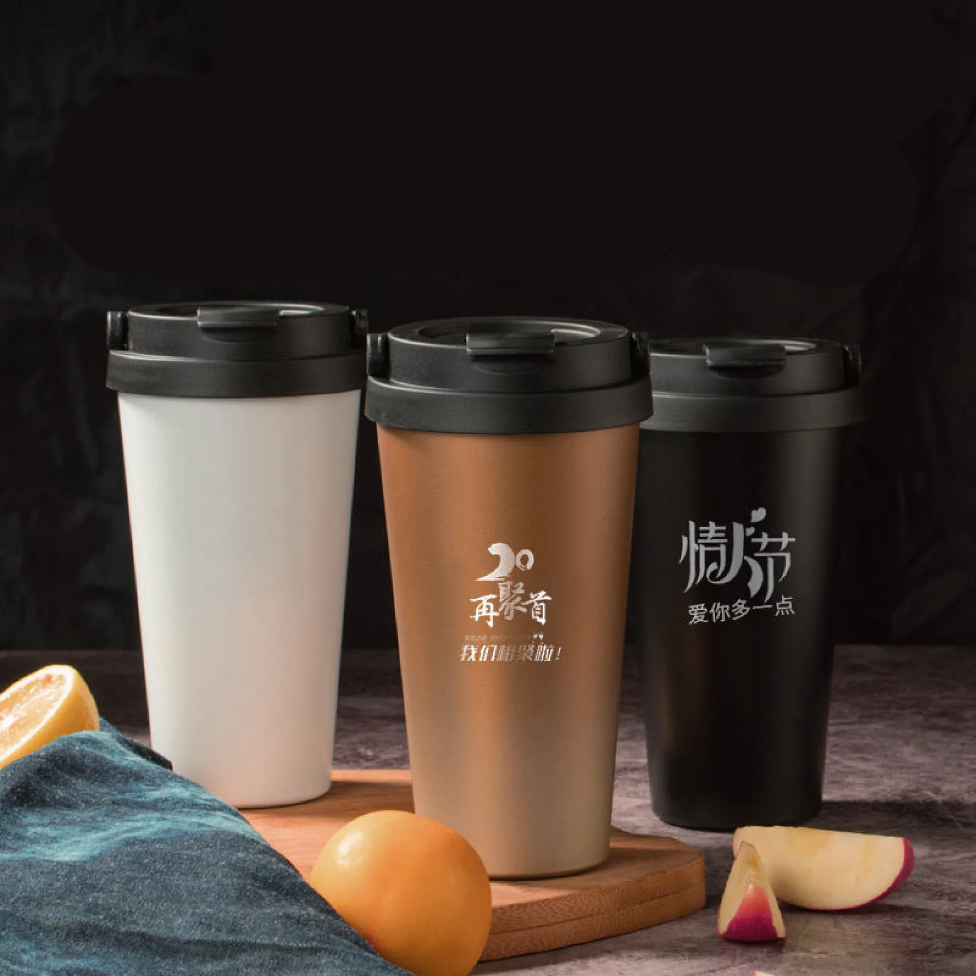 Insulated Coffee Cup with Lid, 500 ml, Stainless Steel Inner Liner thumbnail 5