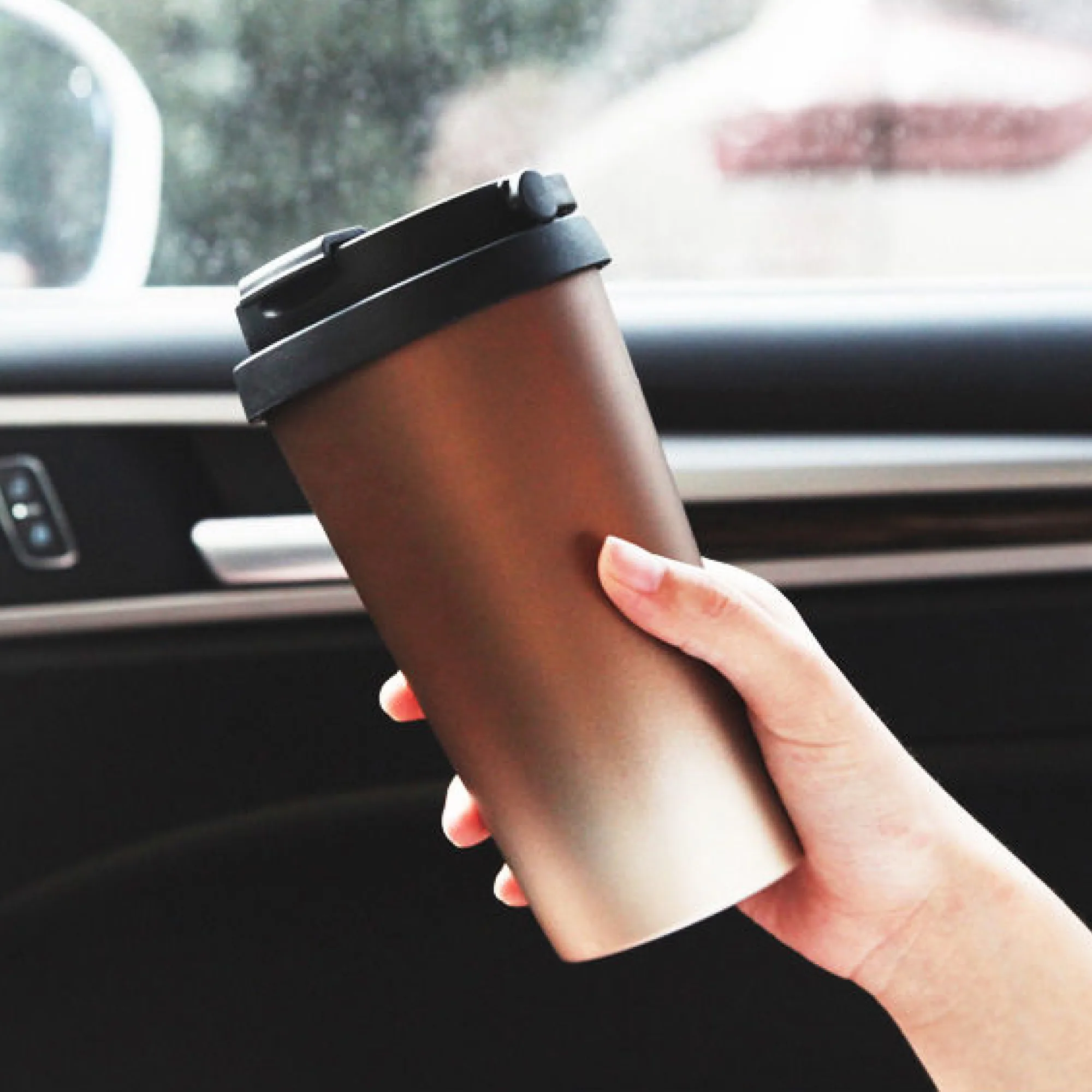 Insulated Coffee Cup with Lid, 500 ml, Stainless Steel Inner Liner thumbnail 4