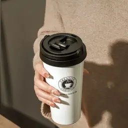 Insulated Coffee Cup with Lid, 500 ml, Stainless Steel Inner Liner thumbnail 3