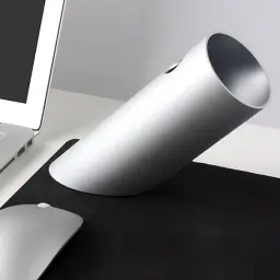 White Design Slanted Insertion Pen Holder in Aluminum Alloy thumbnail 4