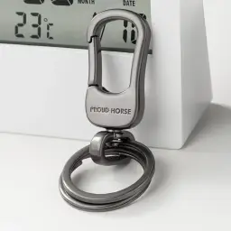 Zinc Alloy Keychain with Double Rings and Hook thumbnail 3