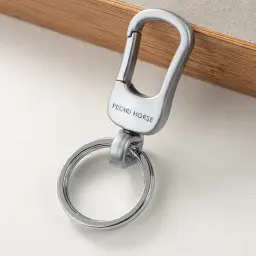 Zinc Alloy Keychain with Double Rings and Hook thumbnail 4