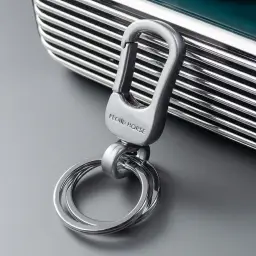 Zinc Alloy Keychain with Double Rings and Hook thumbnail 2