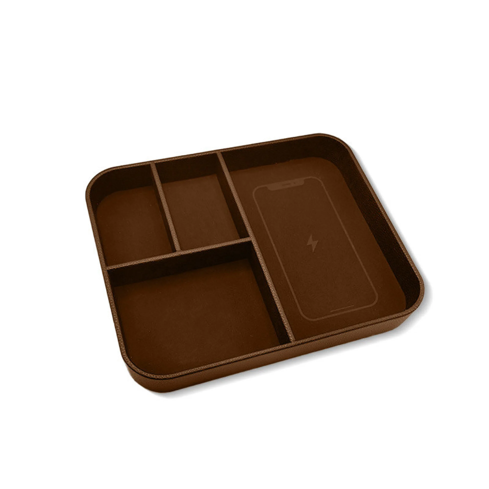 15W Wireless Charging Storage Tray with Organizer Compartments thumbnail 7
