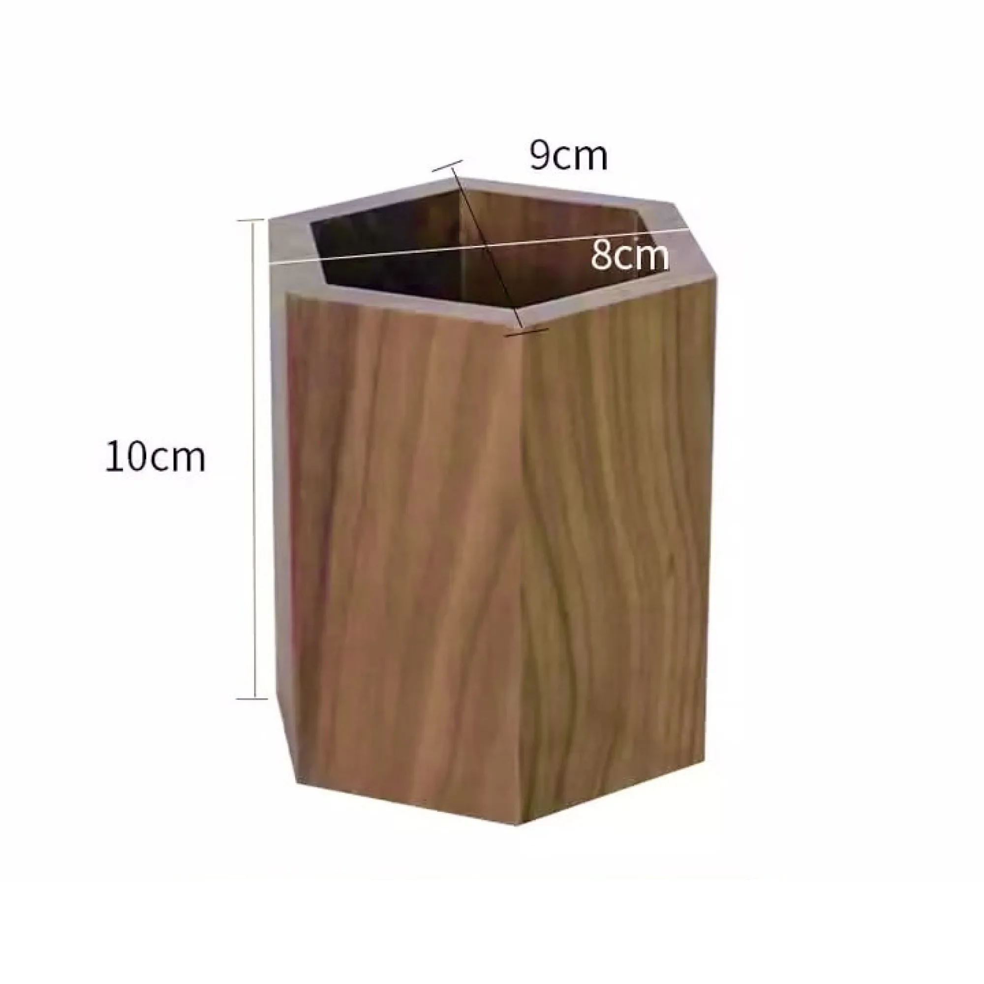 Black Walnut Wood Pen Holder Desk Organizer thumbnail 10