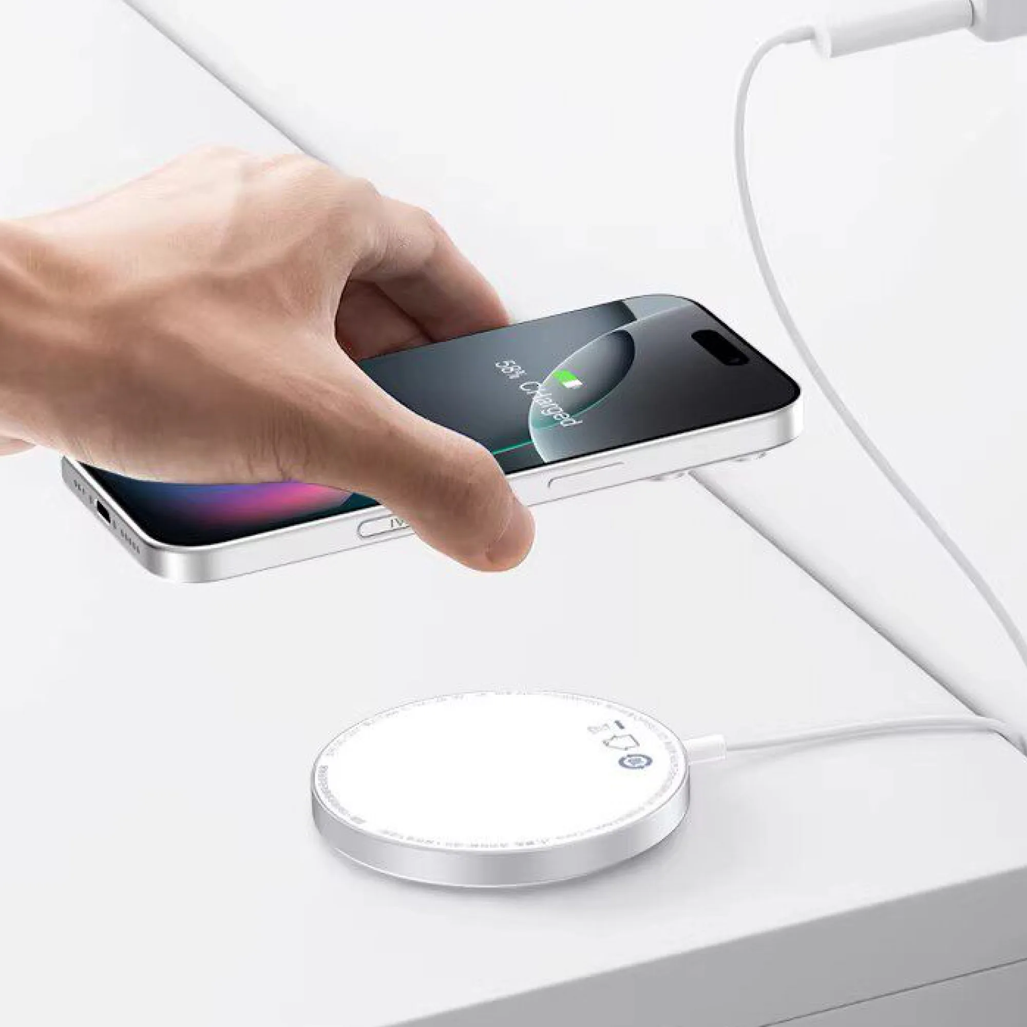Pisen 15W Magnetic Wireless Charger for iPhone 12-17 thumbnail 6