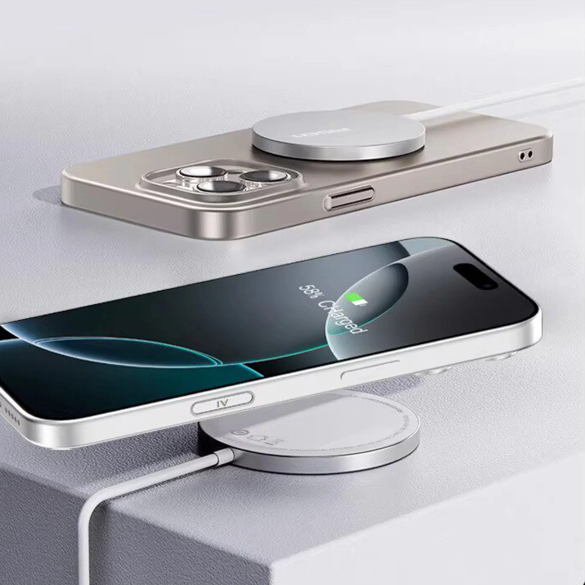 Pisen 15W Magnetic Wireless Charger for iPhone 12-17