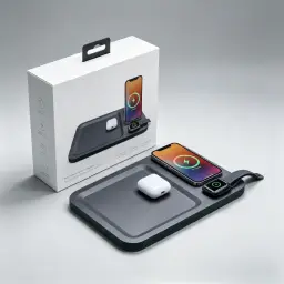 15W Wireless Charging Tray with Phone Stand thumbnail 6