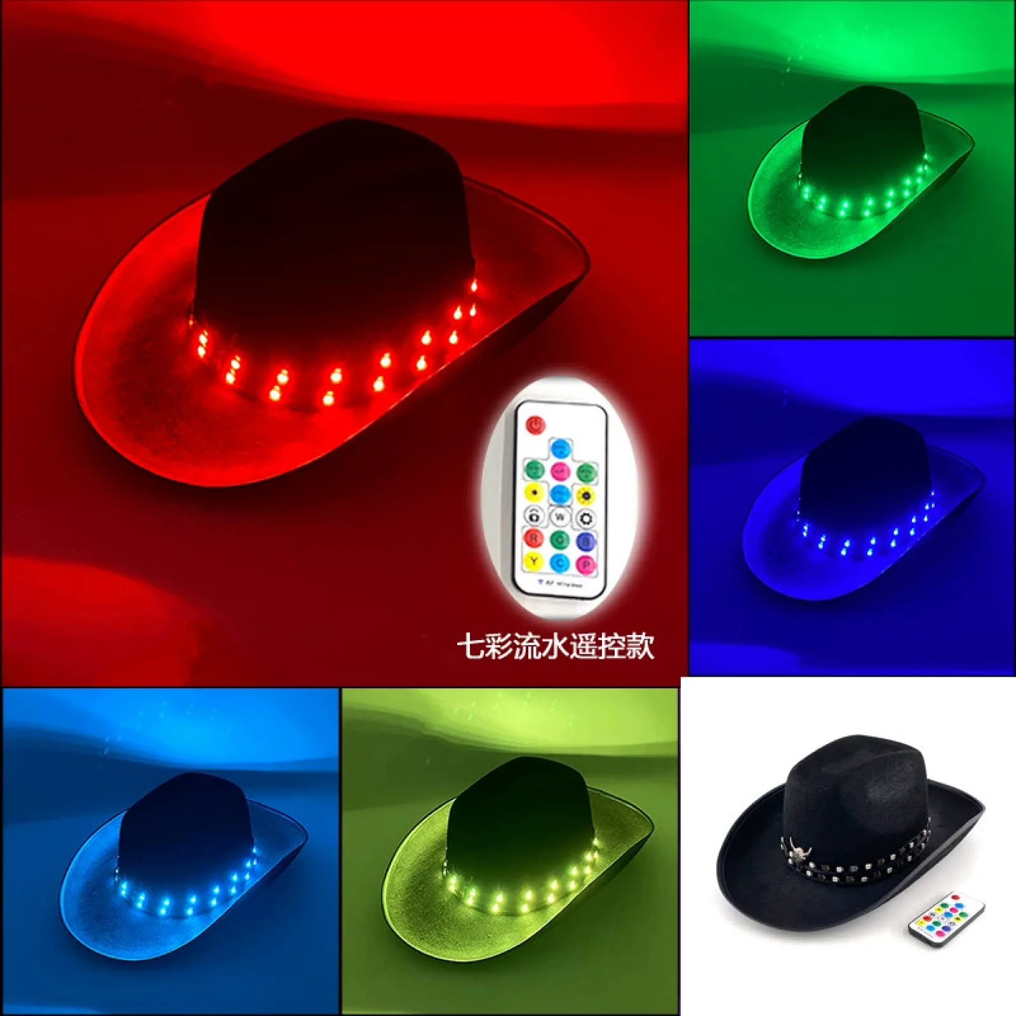 LED Luminous Cowboy Hat thumbnail 8