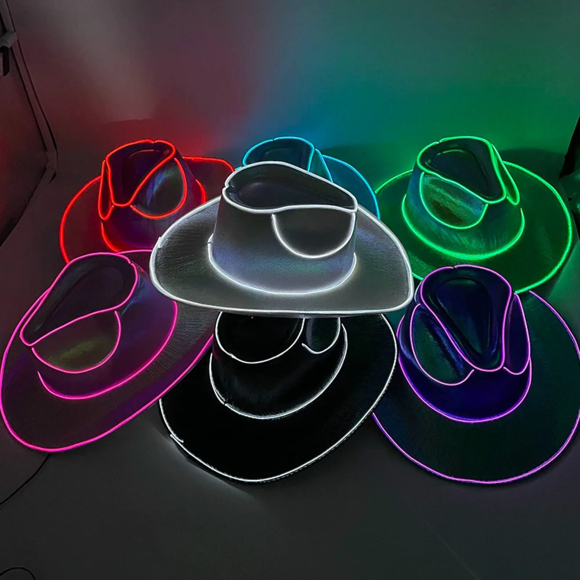 LED Luminous Cowboy Hat thumbnail 4