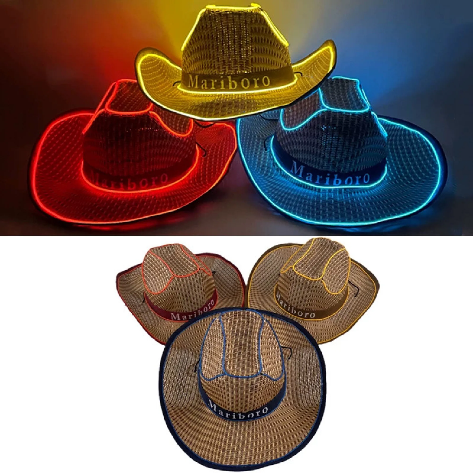 LED Luminous Cowboy Hat thumbnail 3