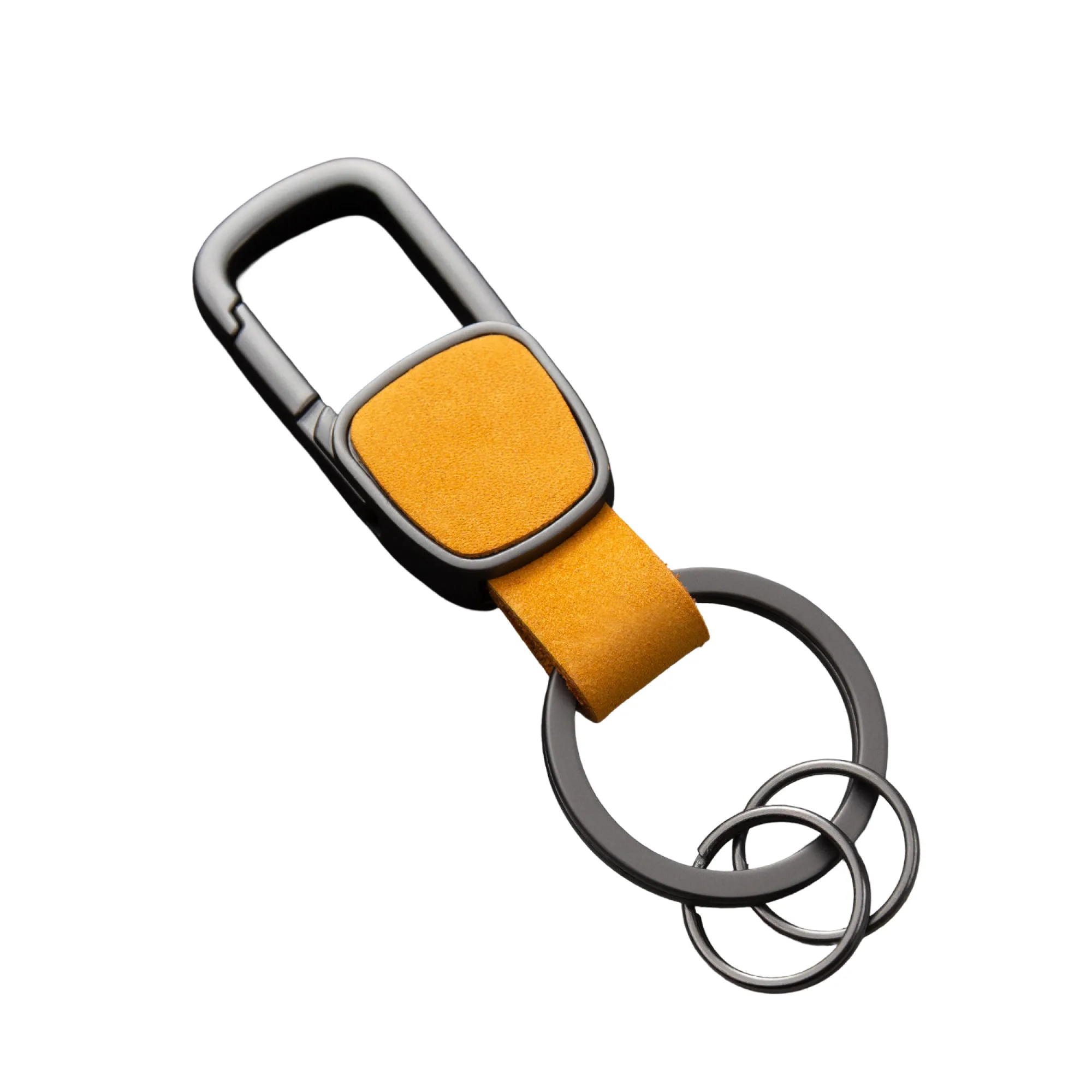 Men's Waist-Hanging Keychain Pendant with Cowhide Strap and Metal Hook thumbnail 11