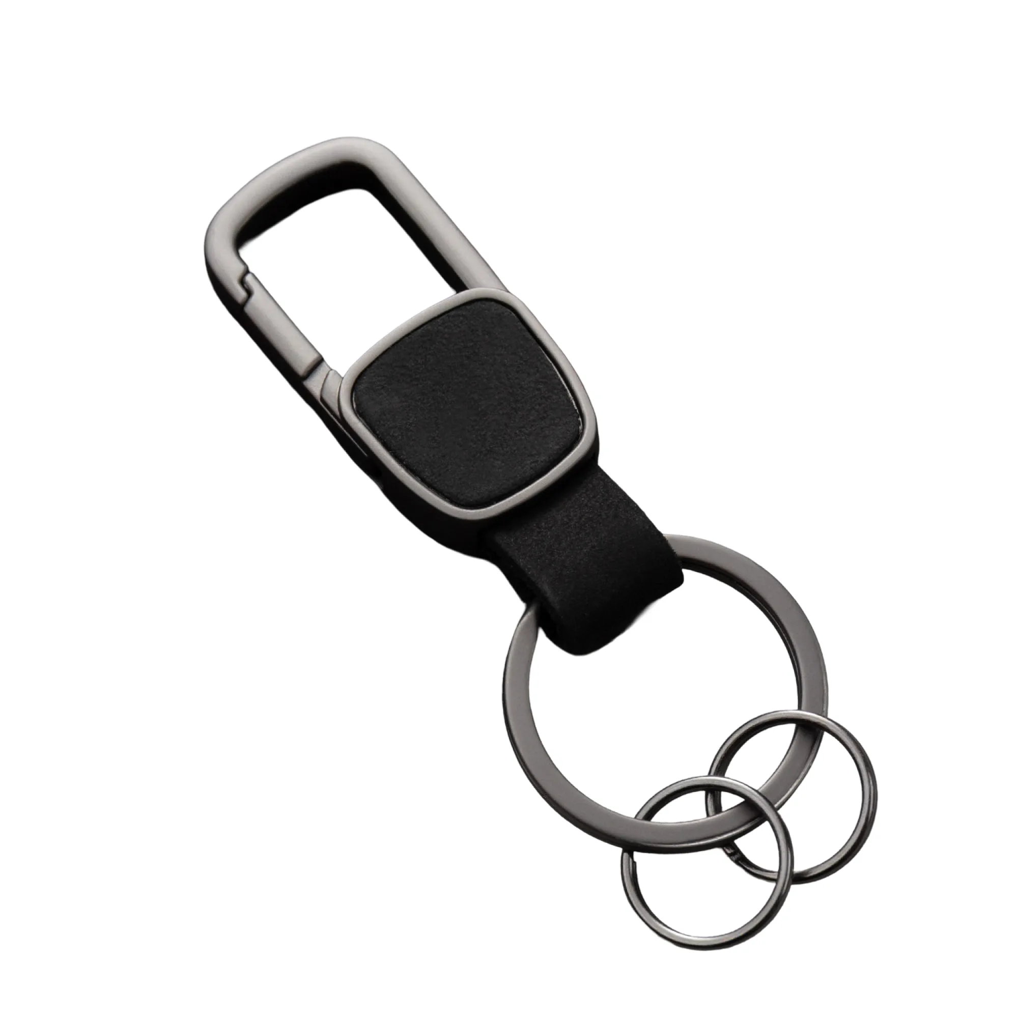 Men's Waist-Hanging Keychain Pendant with Cowhide Strap and Metal Hook thumbnail 12