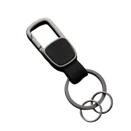 Men's Waist-Hanging Keychain Pendant with Cowhide Strap and Metal Hook thumbnail 12