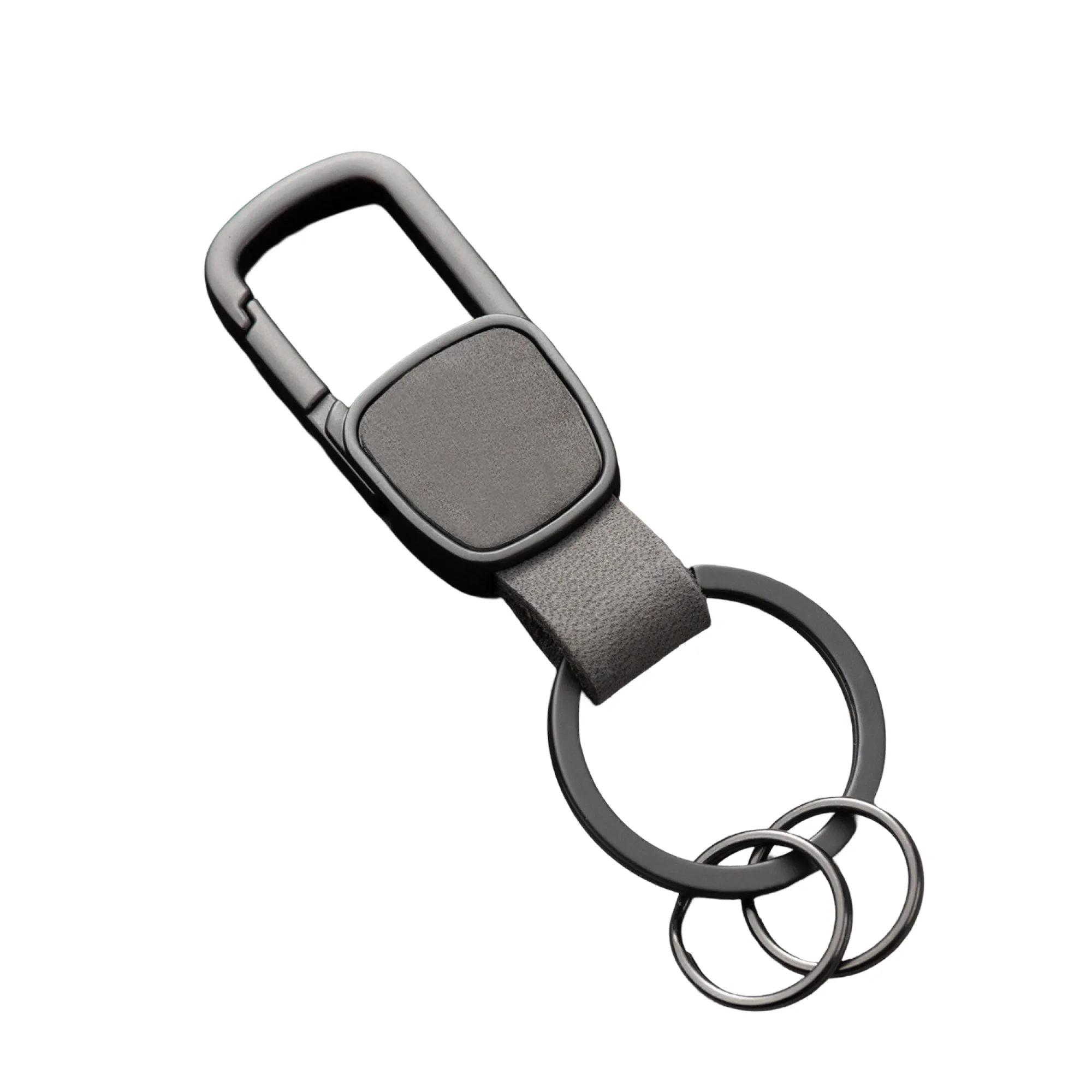 Men's Waist-Hanging Keychain Pendant with Cowhide Strap and Metal Hook thumbnail 8