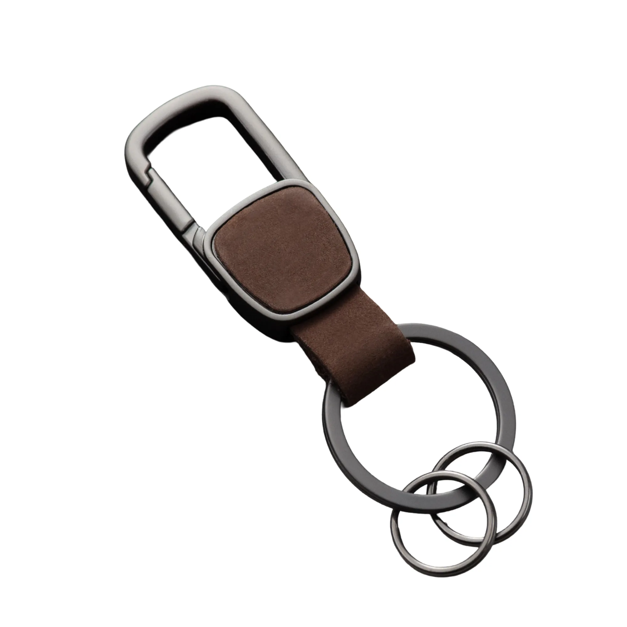 Men's Waist-Hanging Keychain Pendant with Cowhide Strap and Metal Hook thumbnail 9