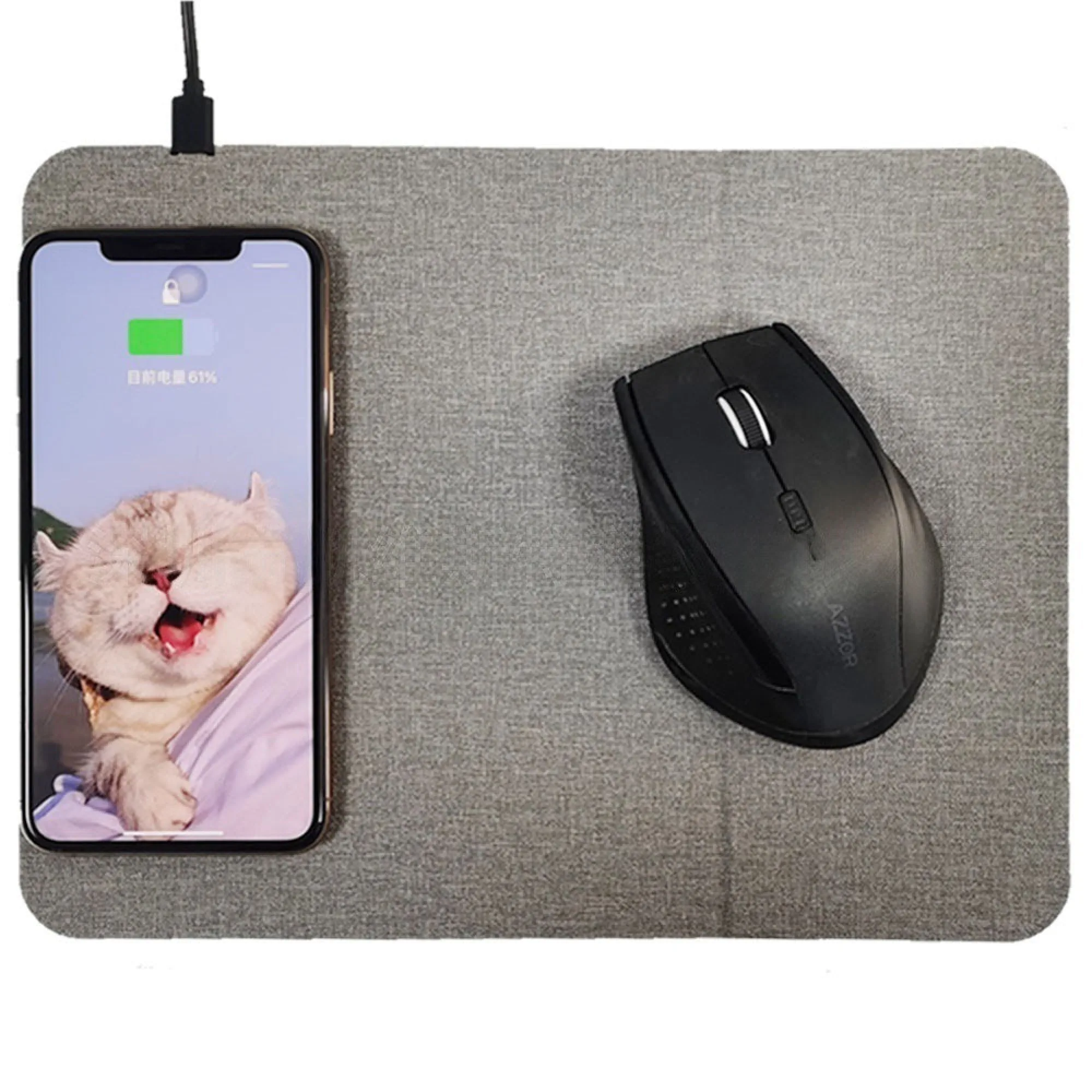15W Three-Fold Wireless Charging Mouse Pad thumbnail 8