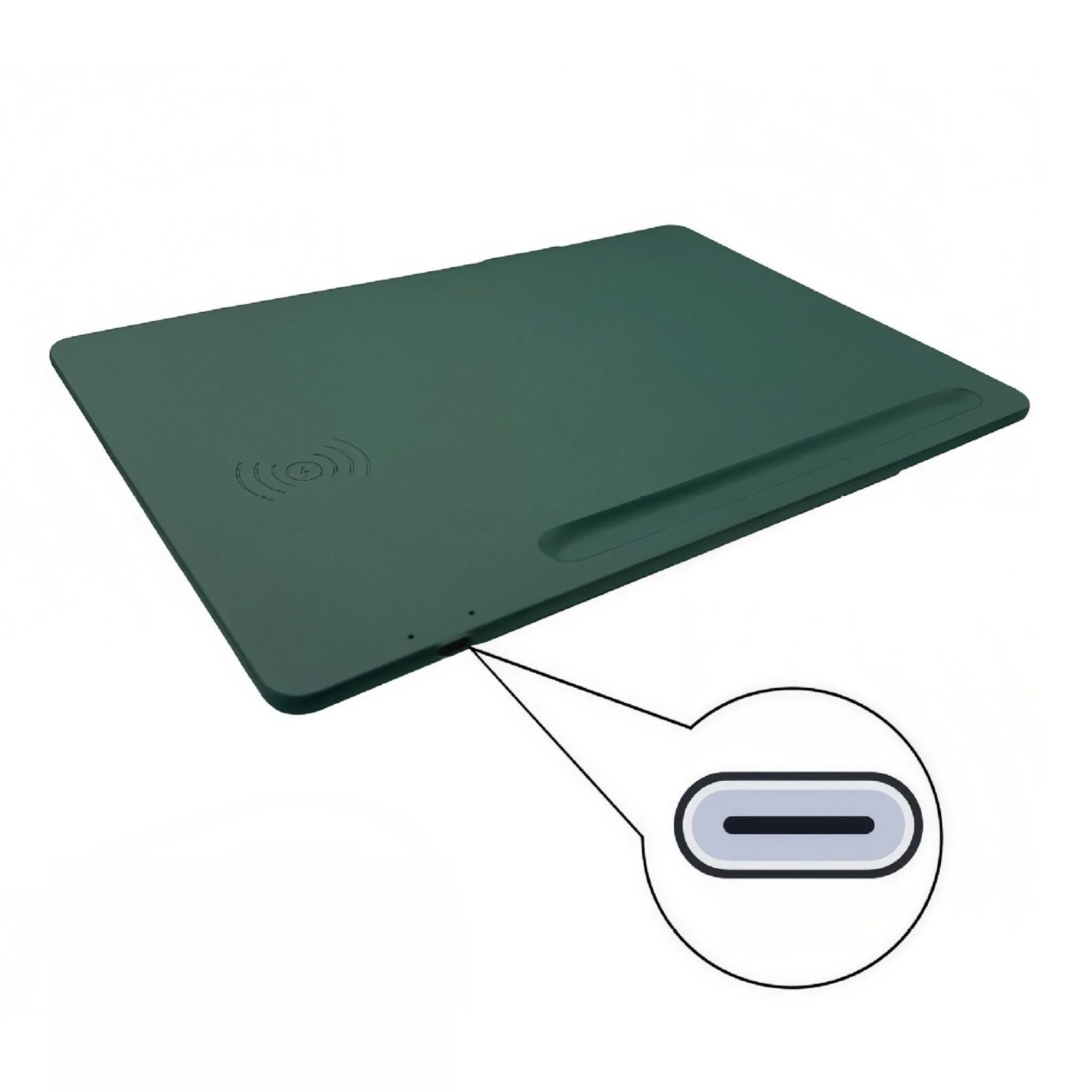 15W Wireless Charging Mouse Pad with Type-C Port and Pen Slot thumbnail 4