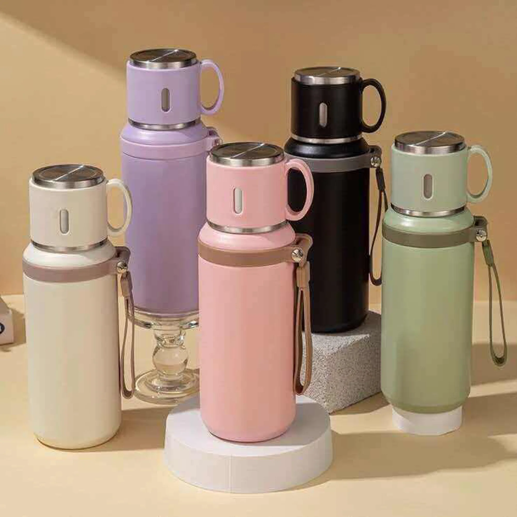 316 Stainless Steel Insulated Travel Mug with Tea Infuser thumbnail 5
