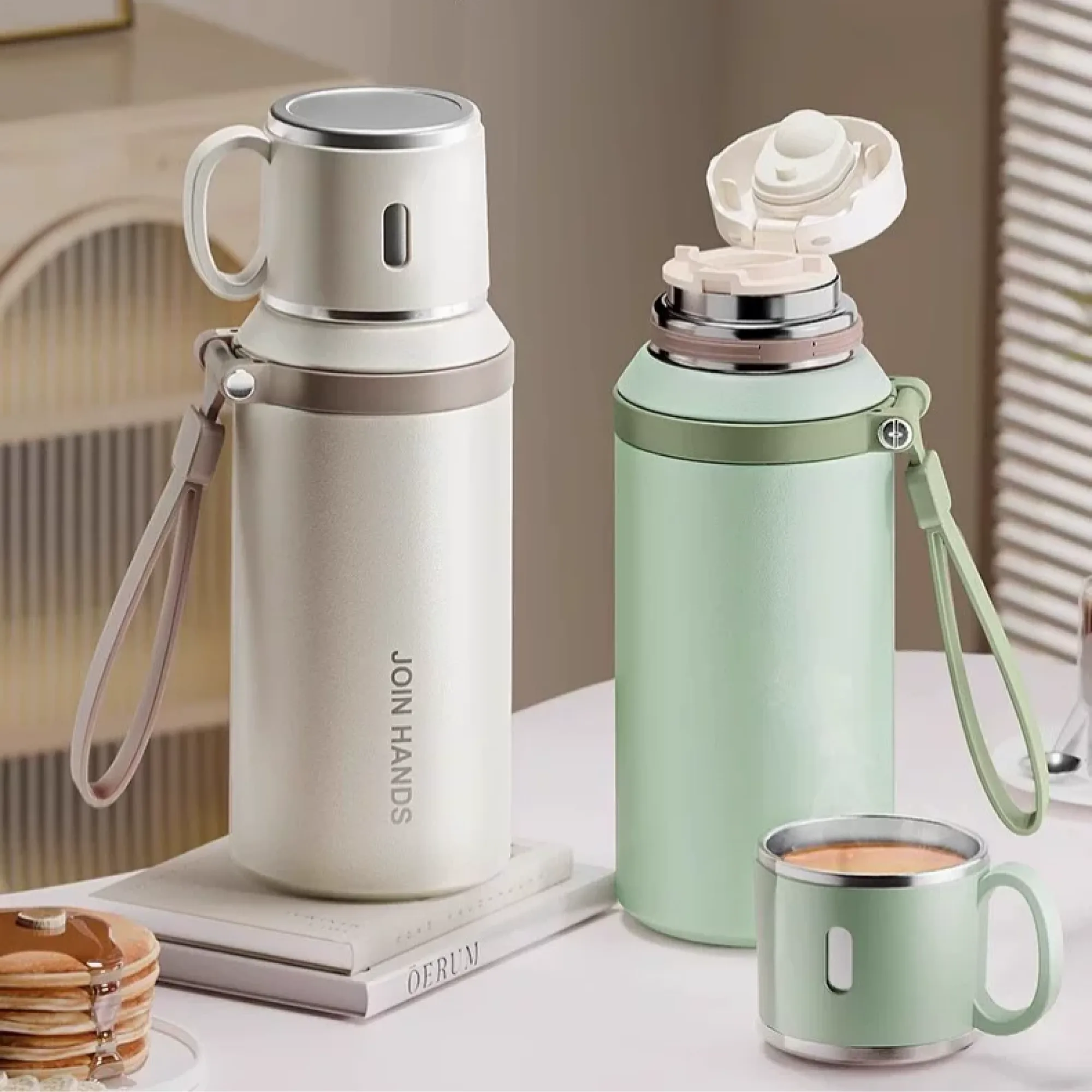 316 Stainless Steel Insulated Travel Mug with Tea Infuser