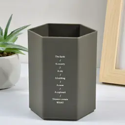 PP Hexagonal Desk Pen Holder with 70-Pen Capacity thumbnail 9