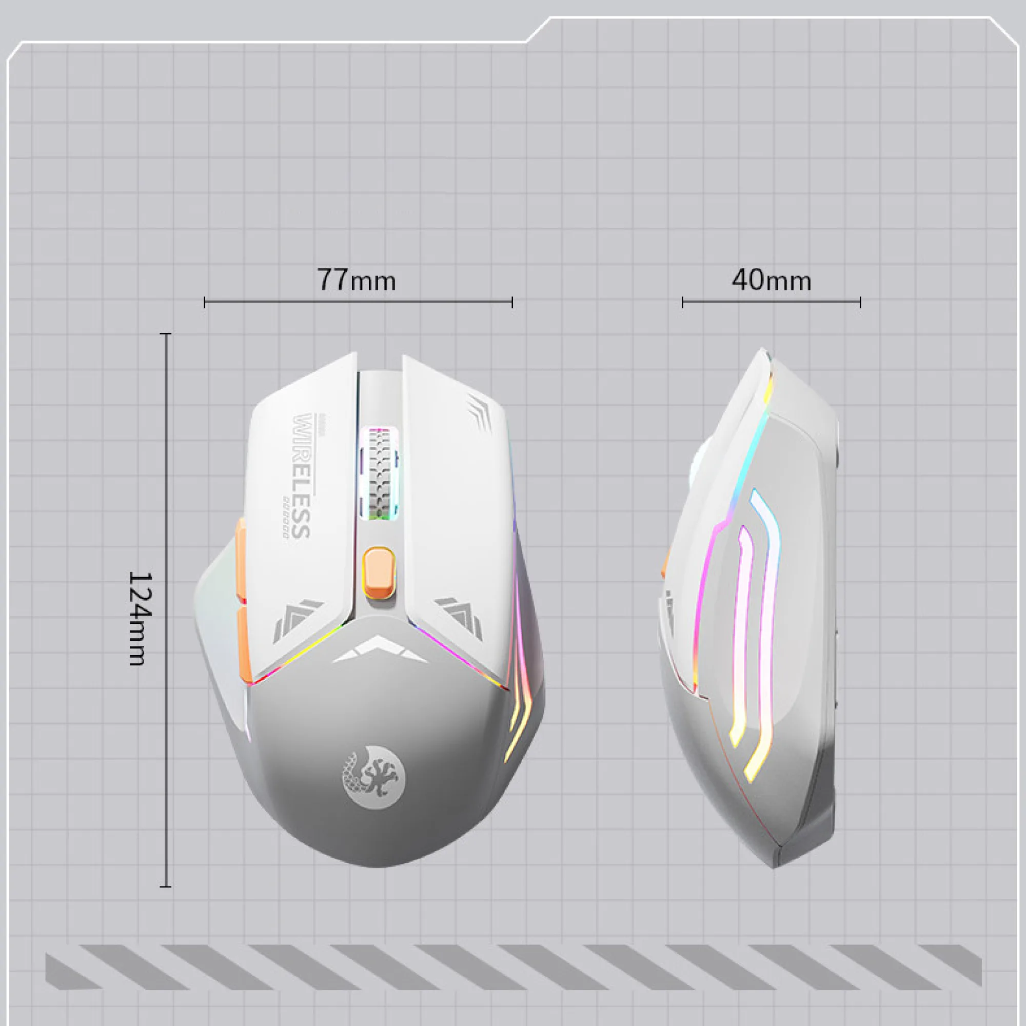 Wireless Gaming Mouse with 2.4G and Bluetooth Connectivity thumbnail 7