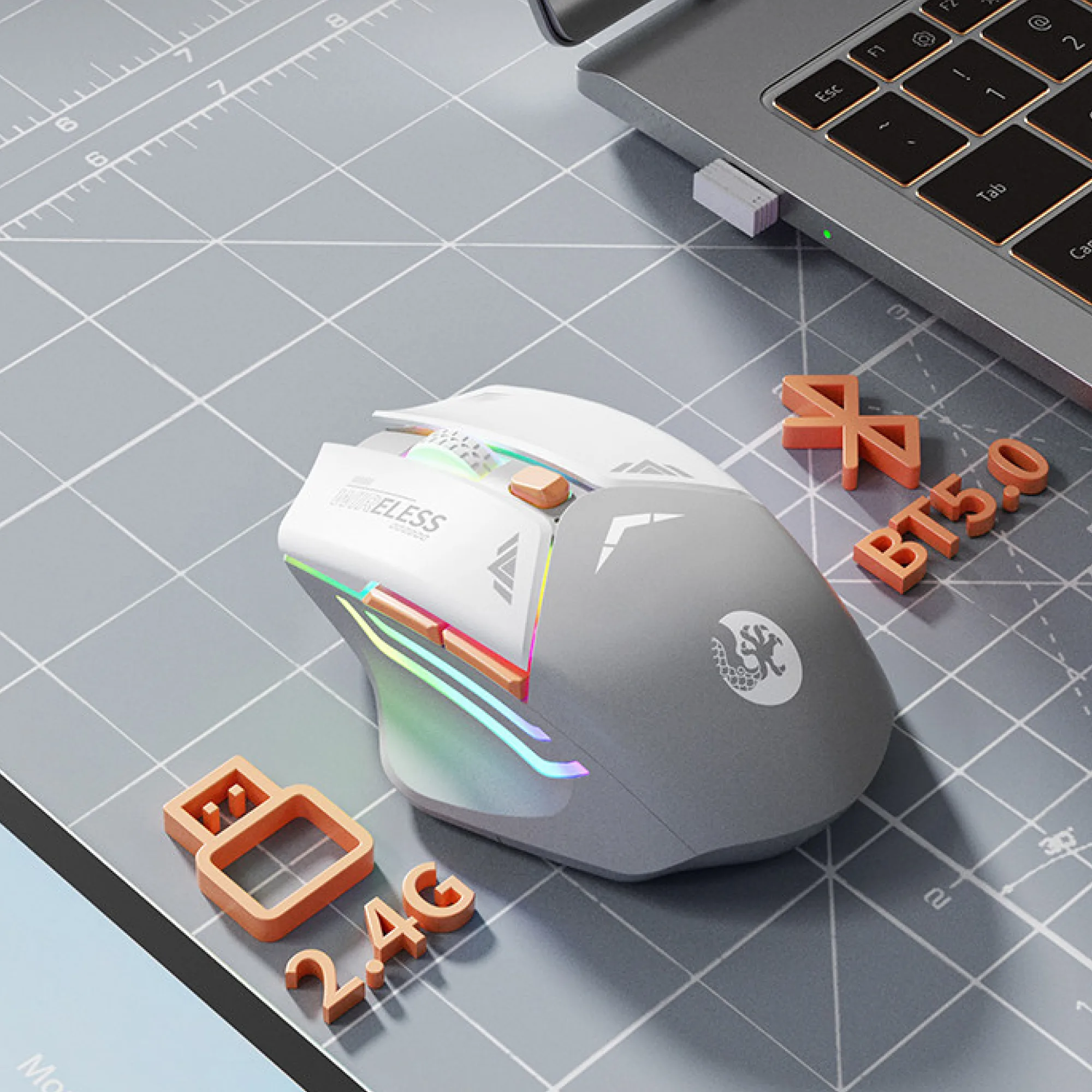 Wireless Gaming Mouse with 2.4G and Bluetooth Connectivity thumbnail 4