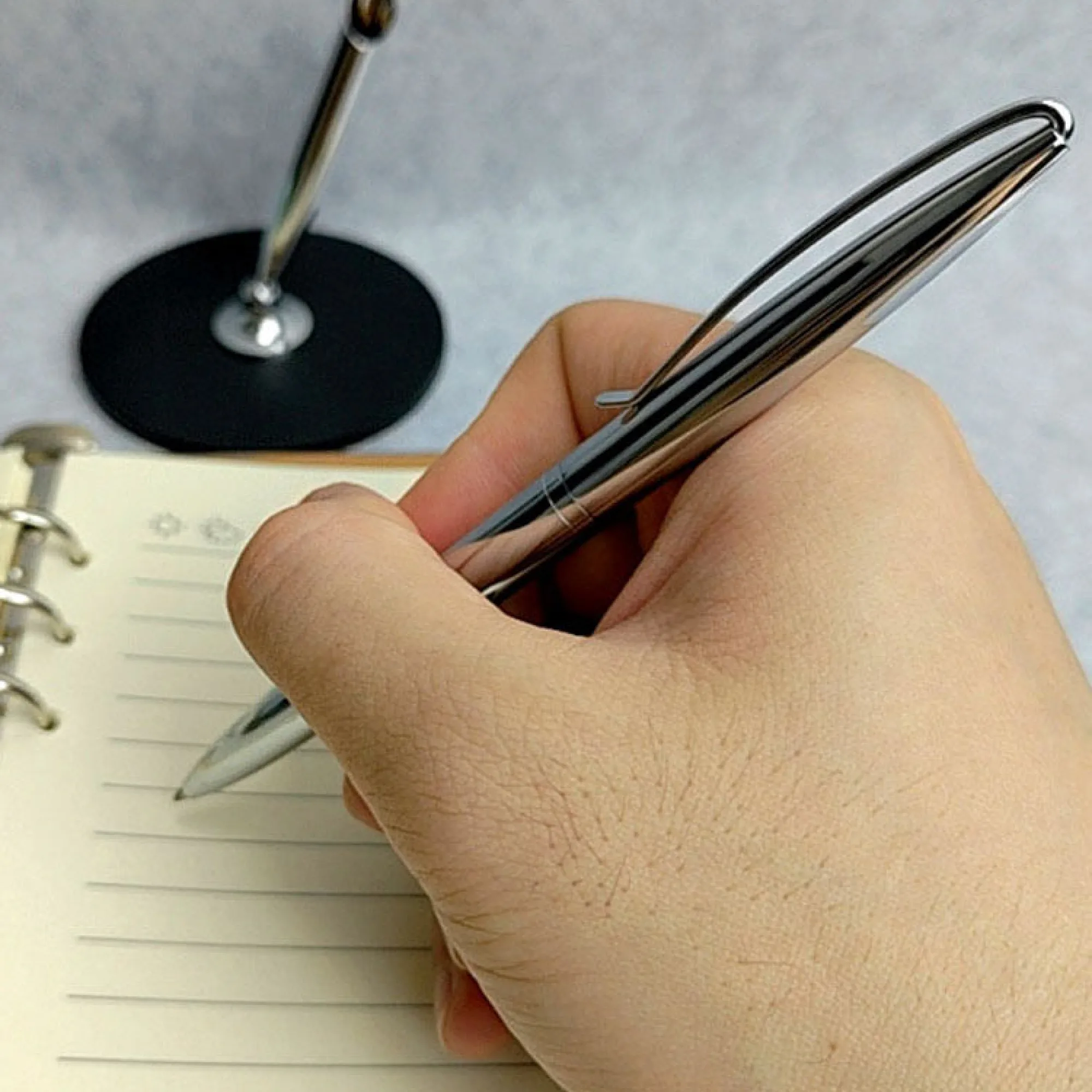Rotary Ballpoint/Signature Pen with Pen Holder Base thumbnail 3