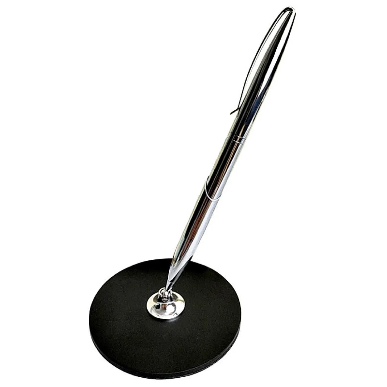 Rotary Ballpoint/Signature Pen with Pen Holder Base — alternate view 1