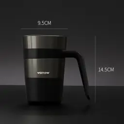 Vanow Insulated Travel Mug with Ceramic Coated Inner Liner, 450ml, Screw Lid, with Handle thumbnail 10